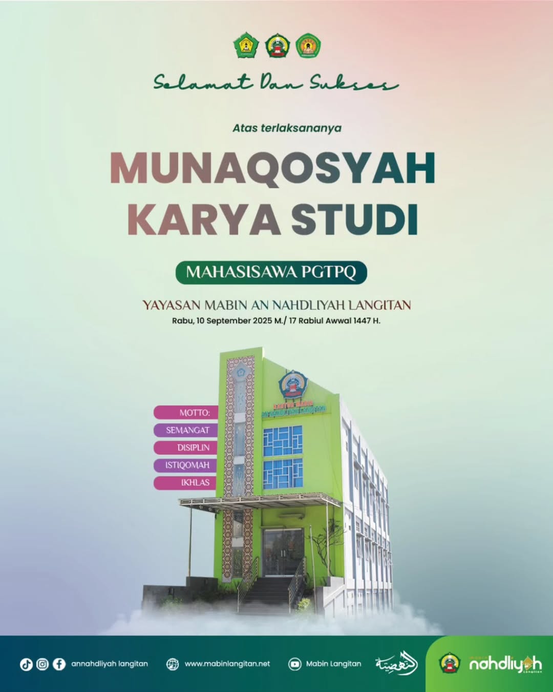 Munaqosah karya studi