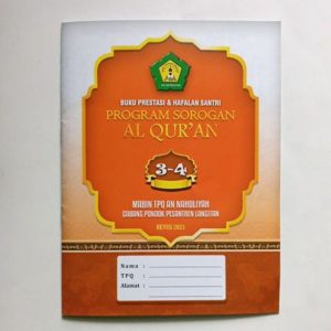 Buku Prestasi PSQ 3-4 An Nahdliyah Langitan